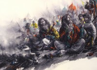 Ali Abbas, 22 x 30 Inch, Watercolor on Paper, Figurative Painting, AC-AAB-137